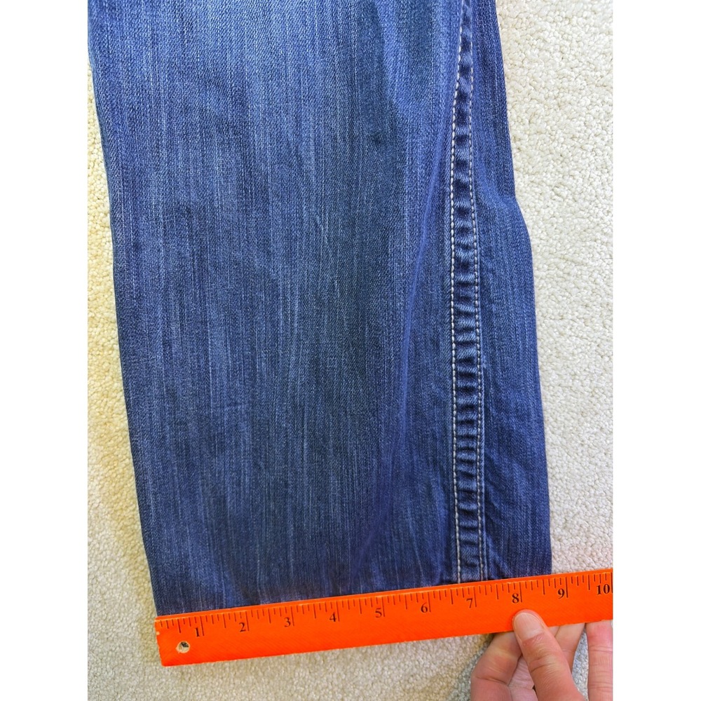 BKE Jake Denim Jeans Mens 30R Blue Bootcut Contrast Stitch PLM15003 Workwear - Picture 9 of 9